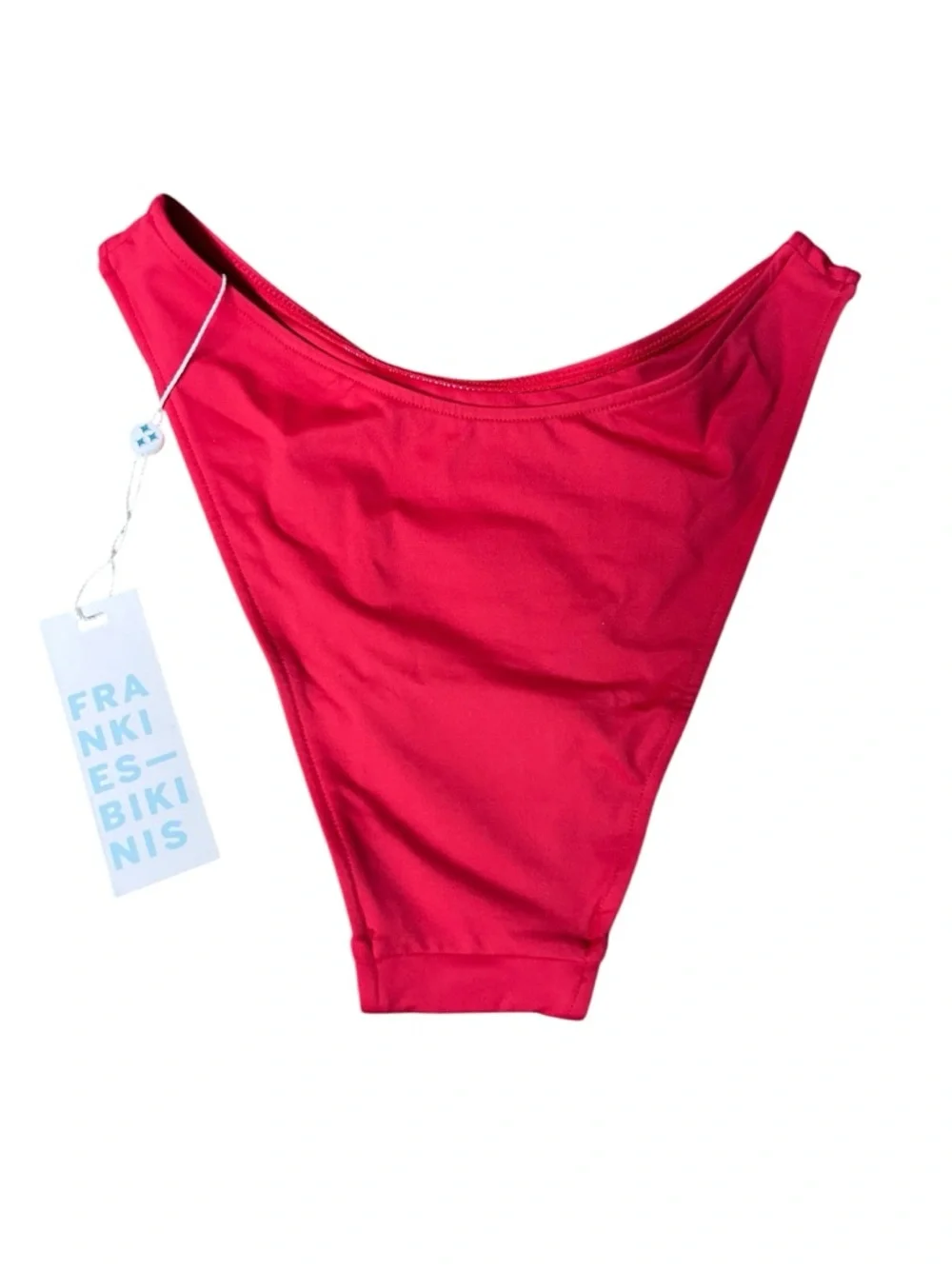 New Frankies Bikinis Dove Classic High Cut Bikini Swim Bottoms